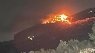 גרמו לחנק וקשיי נשימה: פלסטינים הציתו מזבלה ליד עטרת 