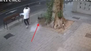 תיעוד מטורף ממרכז הארץ: הטיל נפל מעל ראשם ולא קרה כלום