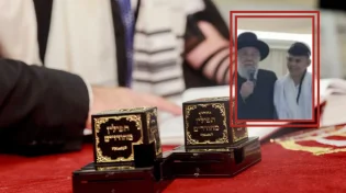 בעין דומעת: הרב ישראל מאיר לאו נפגש עם היתום שהוריו נרצחו