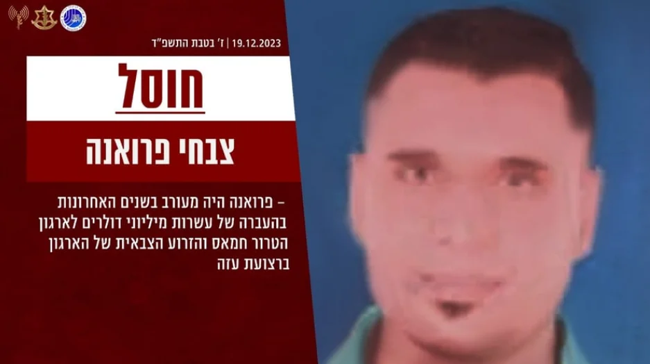 איש כספים מרכזי שהיה אמון על העברת כספים לחמאס, חוסל 