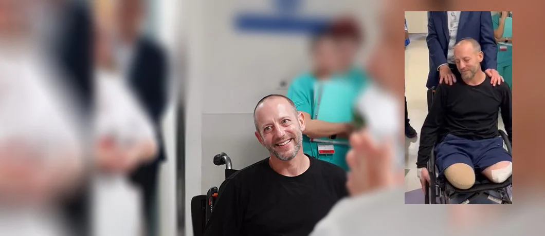 תמונה של אלישע מדן שנפצע אנוש בקרבות בעזה ושוחרר היום לשיקום תמונה של אלישע מדן שנפצע אנוש בקרבות בעזה ושוחרר היום לשיקום