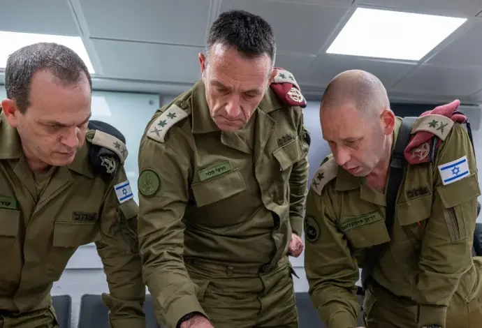 הרמטכ"ל הרצי הלוי בפיקוד דרום. ארכיון.