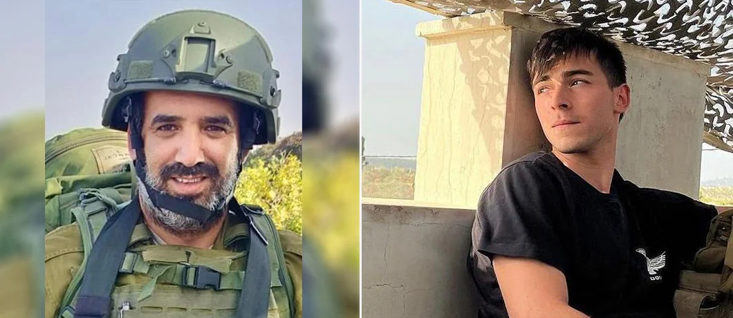 רס"ל (במיל') ניצן שסלר (מימין) ורס"ם (במיל') נועם אשרם רס"ל (במיל') ניצן שסלר (מימין) ורס"ם (במיל') נועם אשרם