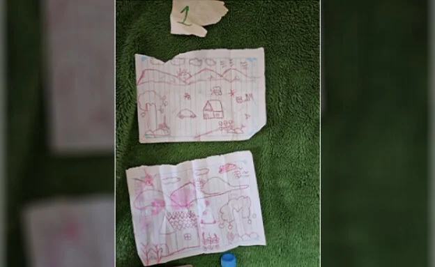 הציורים שציירה בשבי אמיליה בת ה-5