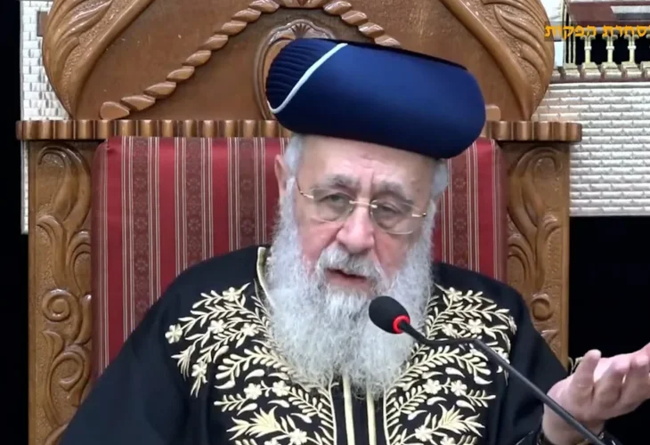 מרן הרב יצחק יוסף לחיילים: אל תיפול רוחכם!