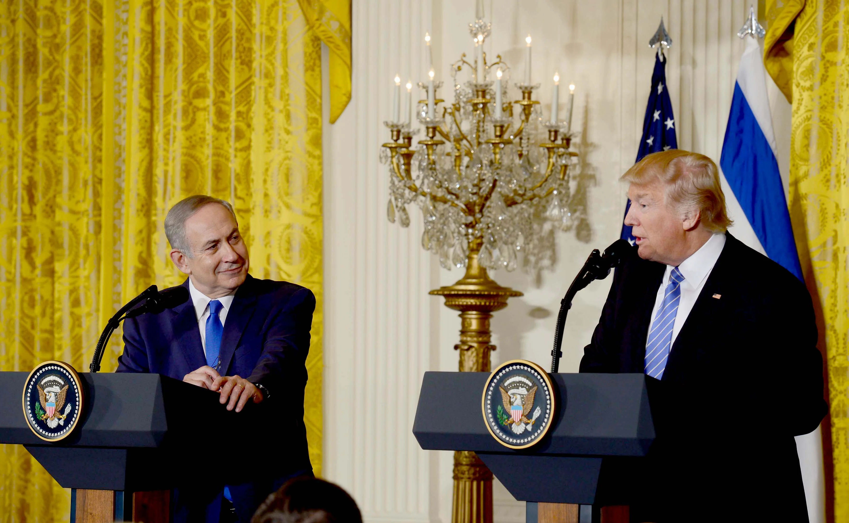 ראש הממשלה נתניהו והנשיא לשעבר טראמפ