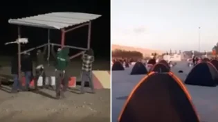 הציבו עשרות אוהלים: המפגינים חוסמים את כרם שלום 