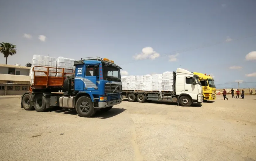 משאיות סיוע הומניטרי לעזה בשנת 2021 משאיות סיוע הומניטרי לעזה בשנת 2021