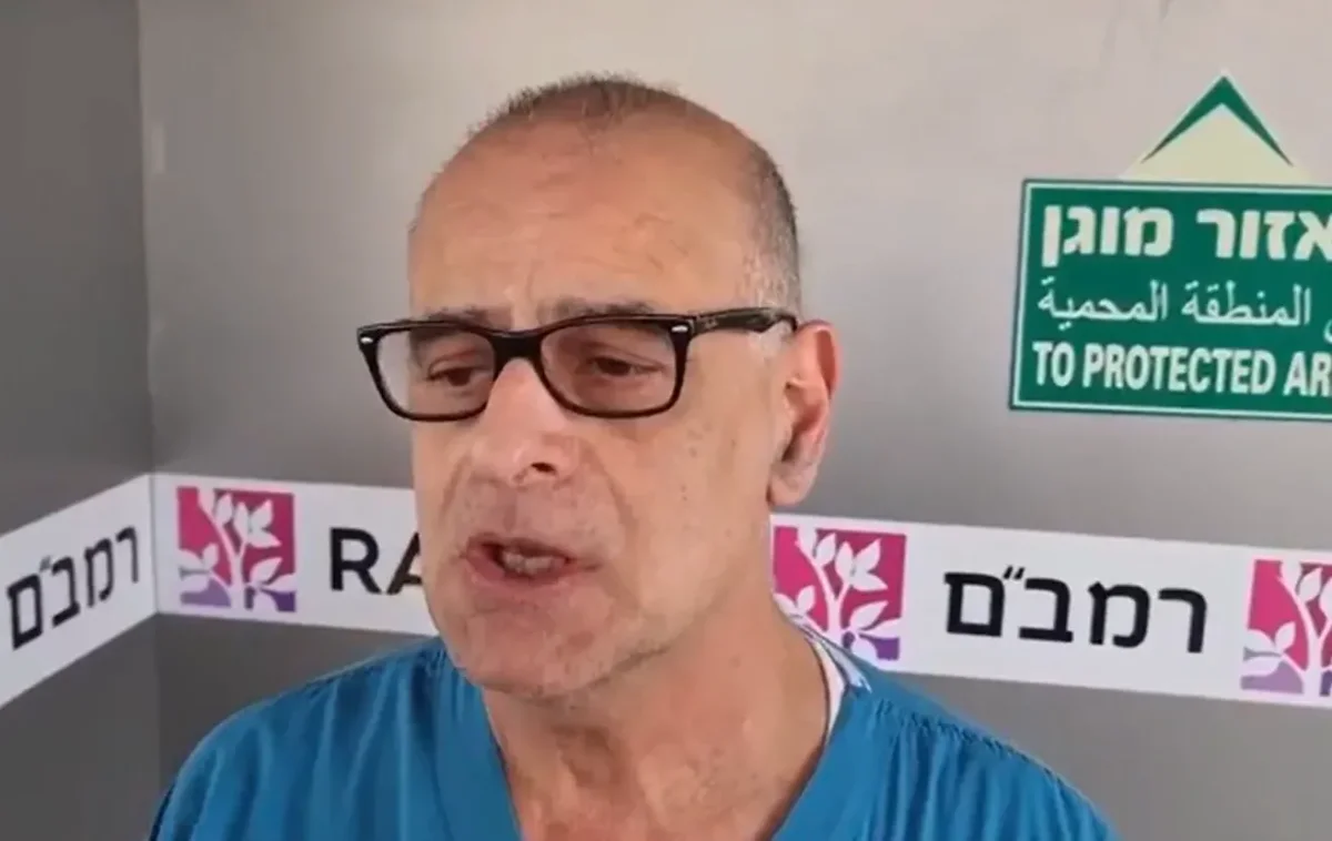 ד"ר האני באחוס. צילום מסך מתוך הסרטון לתקשורת מבית החולים רמב"ם ד"ר האני באחוס. צילום מסך מתוך הסרטון לתקשורת מבית החולים רמב"ם
