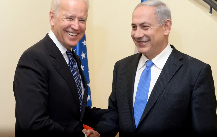 נתניהו וביידן. לוחץ על עסקה נתניהו וביידן. לוחץ על עסקה