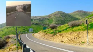 תיעוד מפחיד: נפילה מטרים סמוכים מהרכב המשפחתי