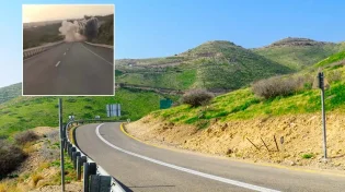 תיעוד מפחיד: נפילה מטרים סמוכים מהרכב המשפחתי
