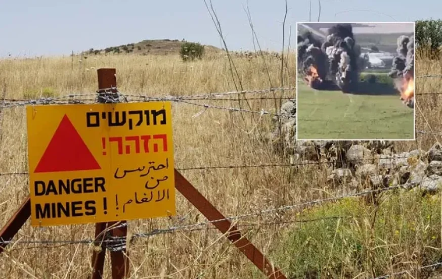 תיעוד מדהים: כך מפנים שדה מוקשים בגולן תיעוד מדהים: כך מפנים שדה מוקשים בגולן