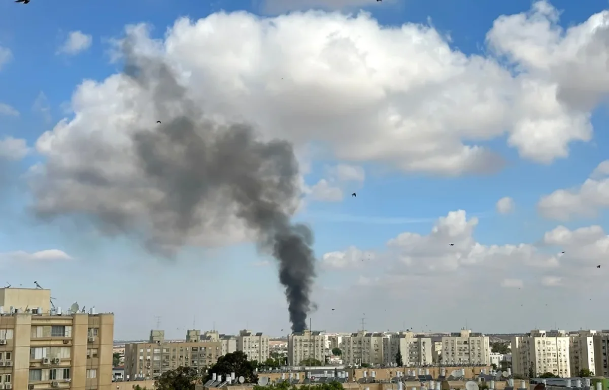 מטח לעבר בסיס צה''ל בהר מירון