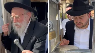 צפו: הרגעים המרגשים על קברו של מרן שר התורה