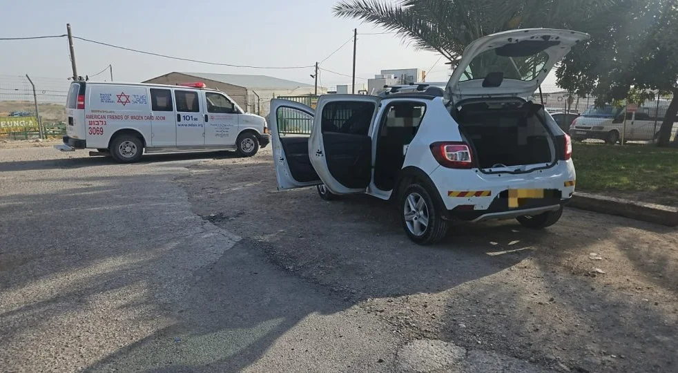 זירת פיגוע הירי בבקעת הירדן