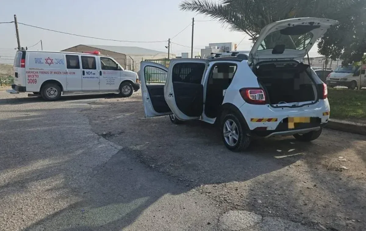 זירת פיגוע הירי בבקעת הירדן