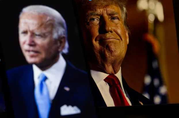 ג'ו ביידן ודונלד טראמפ