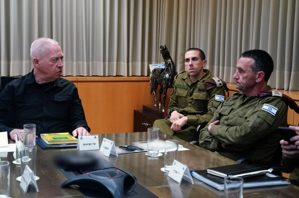 גלנט והרמטכ"ל בהערכת מצב