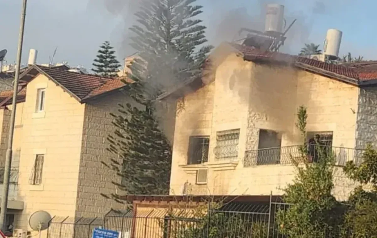 השריפה שפרצה בהוסטל "עלי שיח" בפסגת זאב