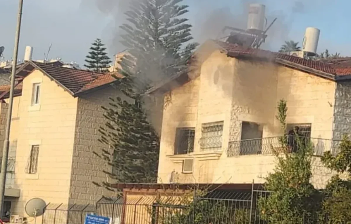 השריפה שפרצה בהוסטל "עלי שיח" בפסגת זאב