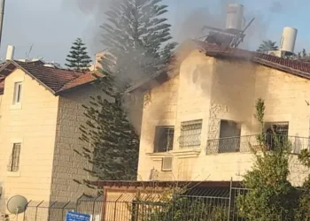 השריפה שפרצה בהוסטל "עלי שיח" בפסגת זאב