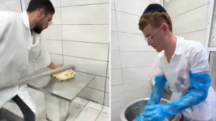 בדקה וחצי: כך נראה תהליך אפיית המצות 