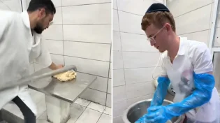 בדקה וחצי: כך נראה תהליך אפיית המצות