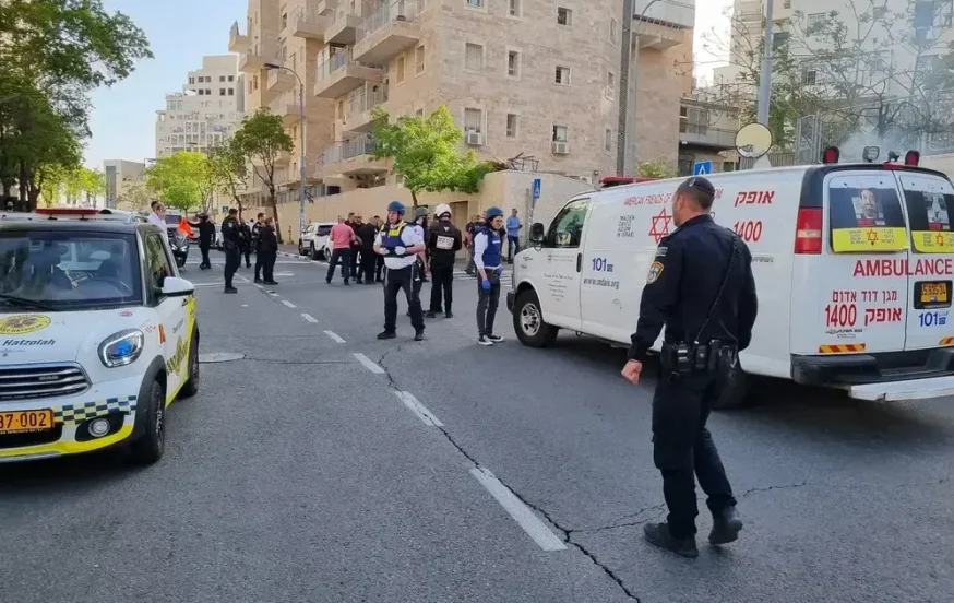זירת הפיגוע בירושלים.
