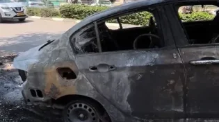 מצמרר: כל הרכב נשרף וזה מה שנותר שלם