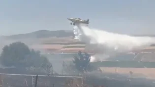 בשל מזג האוויר: שתי שריפות פרצו סמוך לבית שאן 