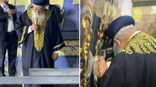 תיעוד ממירון: רבה של ירושלים תופס כמה רגעים לבד