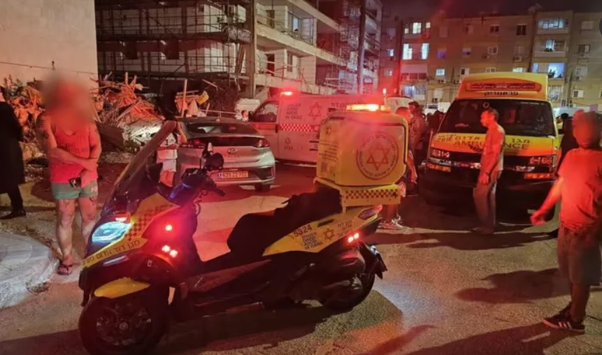 זירת השריפה באשדוד