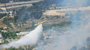 ירושלים: מטוסי כיבוי הוזנקו בעקבות שריפת חורש שפרצה