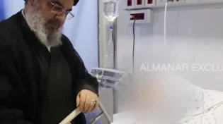 רגע נדיר: נסראללה מוציא את הראש מהבונקר