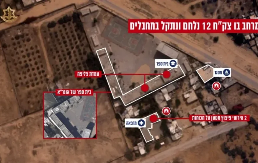 תצלום אווירי של המרחב בו נלחמו צק״ח 12.