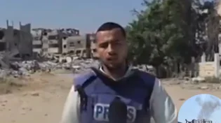 בשידור חי: כתב אל-ג'זירה כמעט חטף טיל