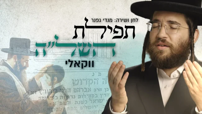 מנדי גפנר בקליפ מרגש "תפילת השל"ה" ווקאלי