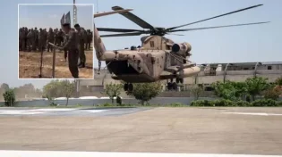 המפקד מפעולת החילוץ בירך הגומל בשטח