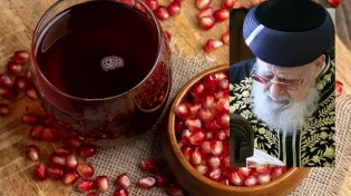 מרן הגר"ע יוסף זצ"ל חושף את סגולת מיץ הרימונים