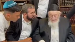 מרגש: הנער התחייב להתחזק בשמירת שבת וזכה לברכה