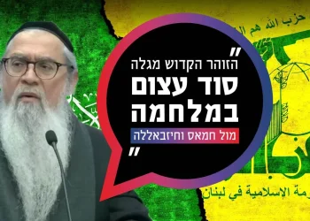 המקובל במסר מיוחד: "הזוהר מגלה סוד במלחמה מול חמאס"