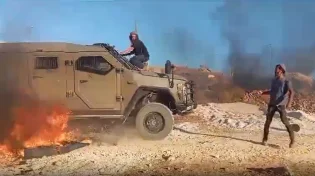 מהומה עם כח צה''ל בעת פינוי מאחז יהודי