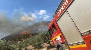 שריפות בגליל בעקבות ירי מלבנון, אזעקות גם במירון