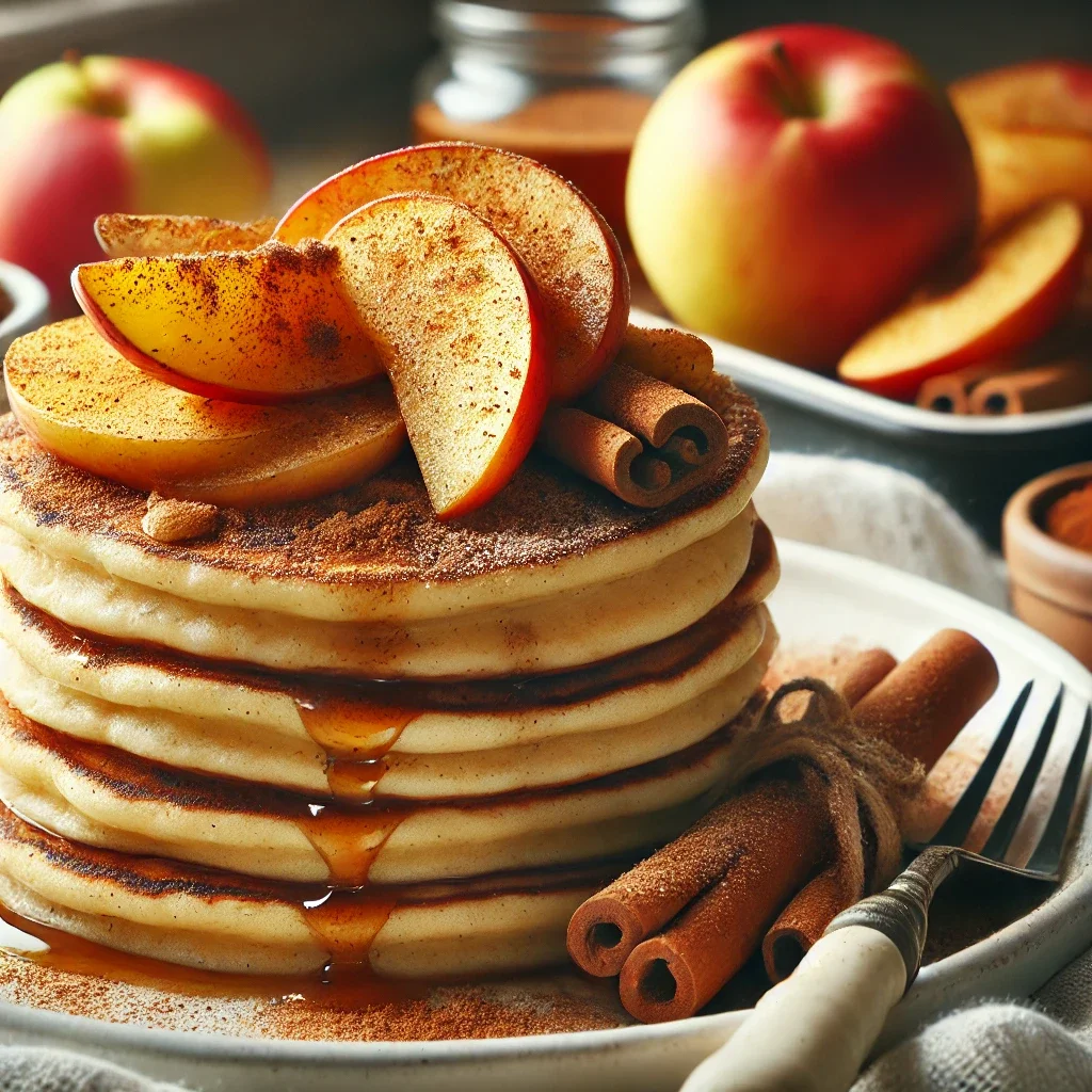 פנקייק אוורירי אגדי עם תפוחים וקינמון 