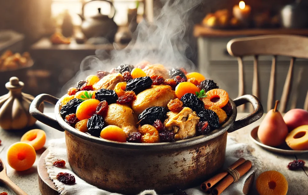 עוף מתוק לשבת עם פירות יבשים - שכולם יחכו לטעום 