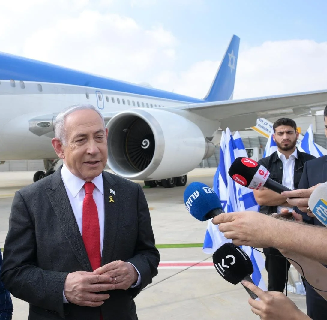 נתניהו לפני המראתו לארה"ב: "ישראל וארה"ב יעמדו יחד"