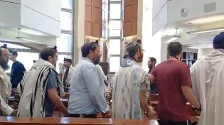 באבוד רשעים רינה: החגיגה הבוקר לאחר התפילה