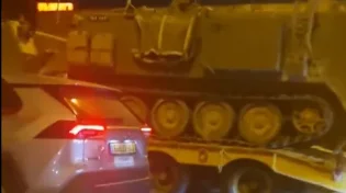שיירת הטנקים לצפון חלפה על יד בני ברק