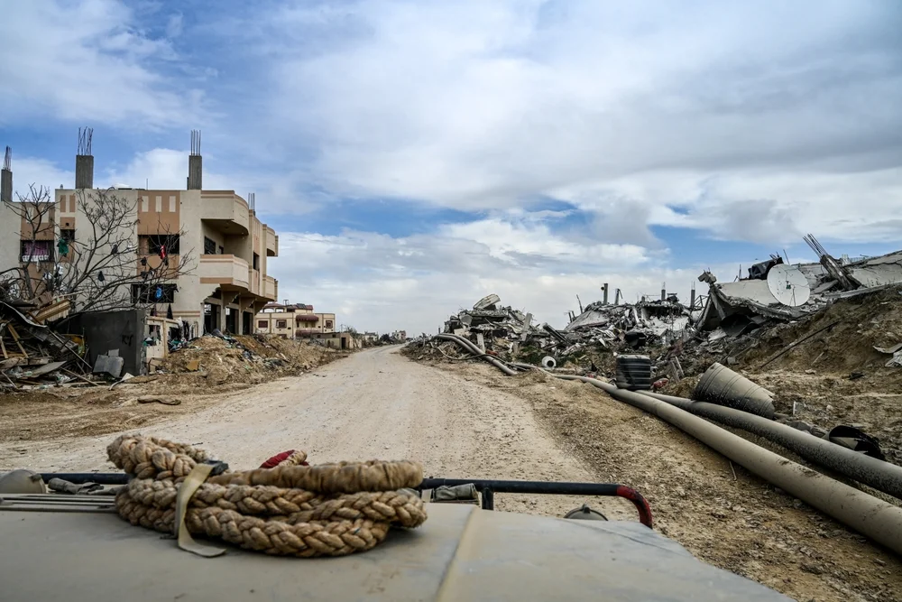 צה''ל סלל את ציר פילדלפי